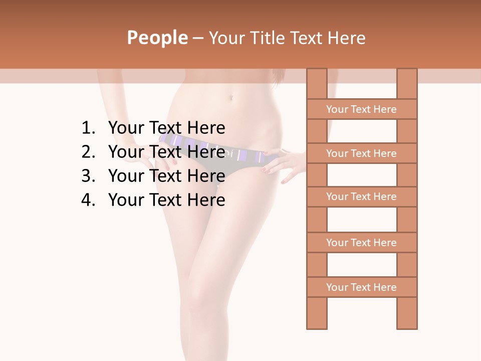 Body Sensuality Shoe PowerPoint Template