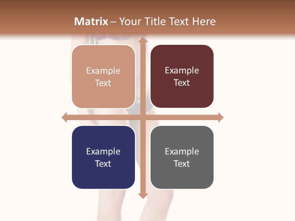 Sensuality Woman Swimwear PowerPoint Template