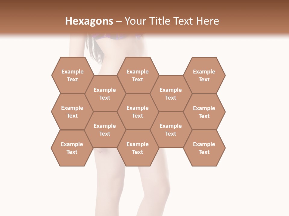 Sensuality Woman Swimwear PowerPoint Template