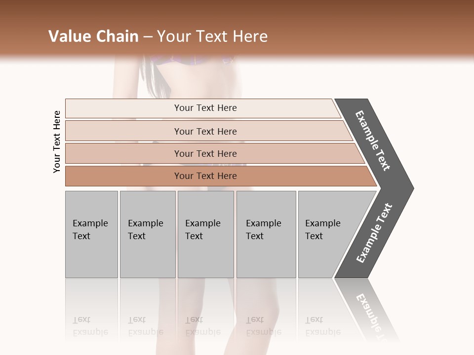 Sensuality Woman Swimwear PowerPoint Template