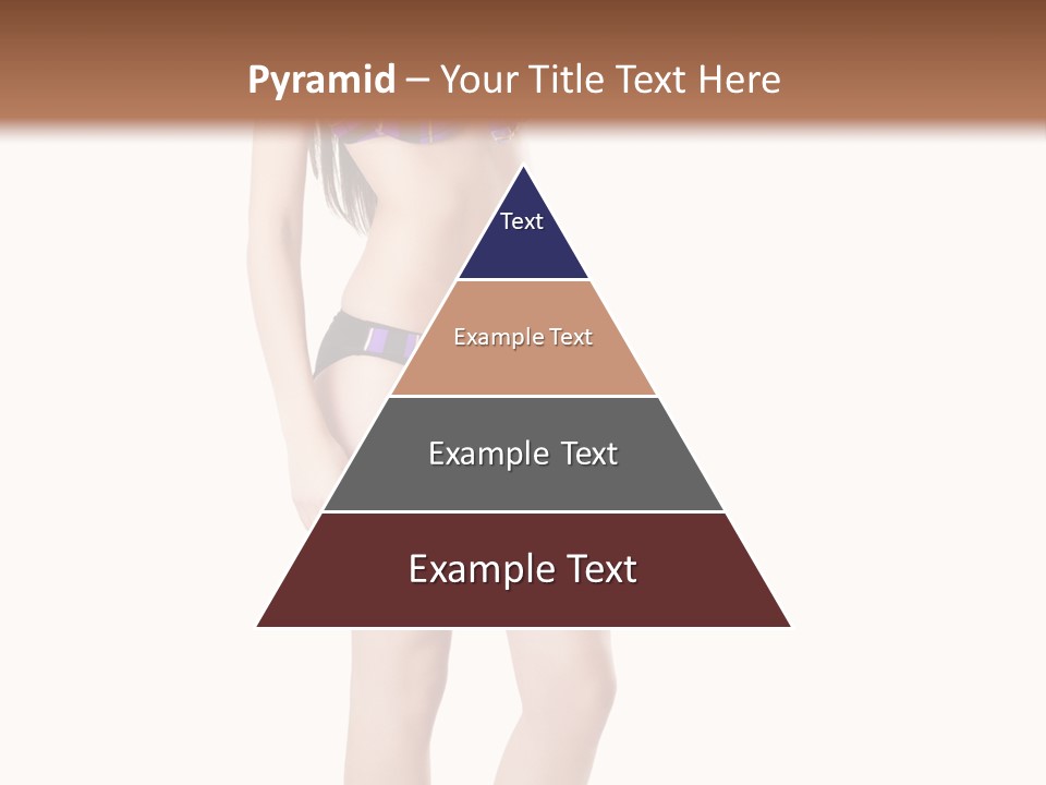 Sensuality Woman Swimwear PowerPoint Template