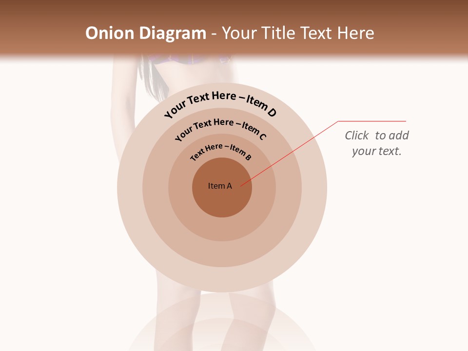 Sensuality Woman Swimwear PowerPoint Template