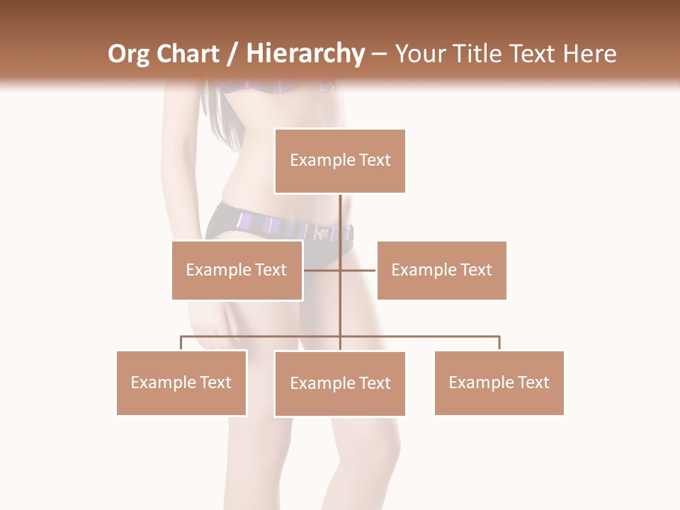 Sensuality Woman Swimwear PowerPoint Template