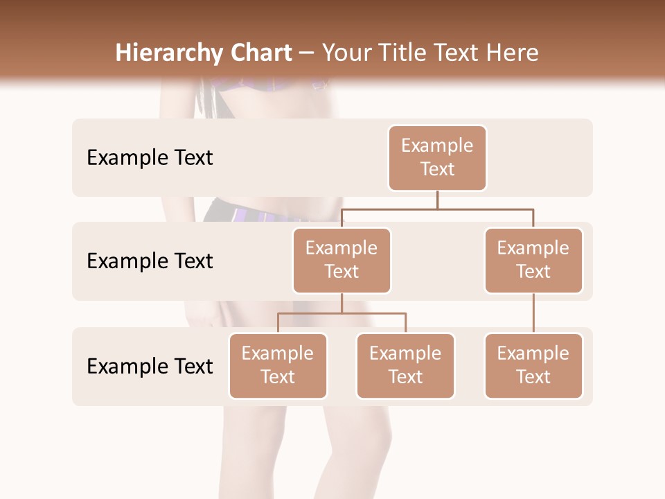 Sensuality Woman Swimwear PowerPoint Template