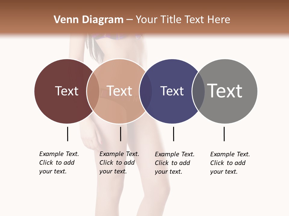 Sensuality Woman Swimwear PowerPoint Template