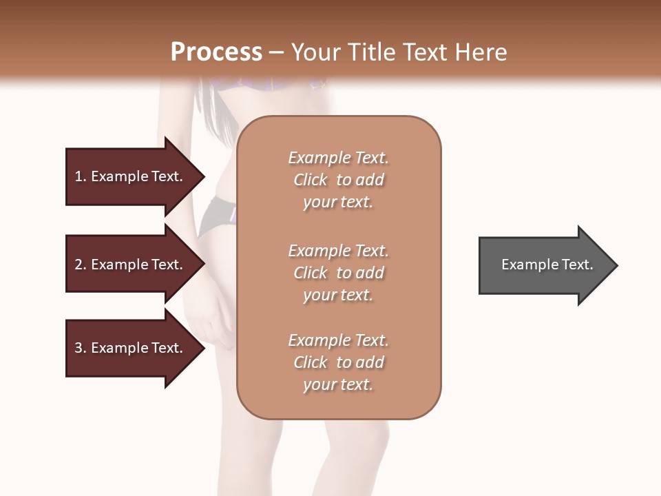 Sensuality Woman Swimwear PowerPoint Template