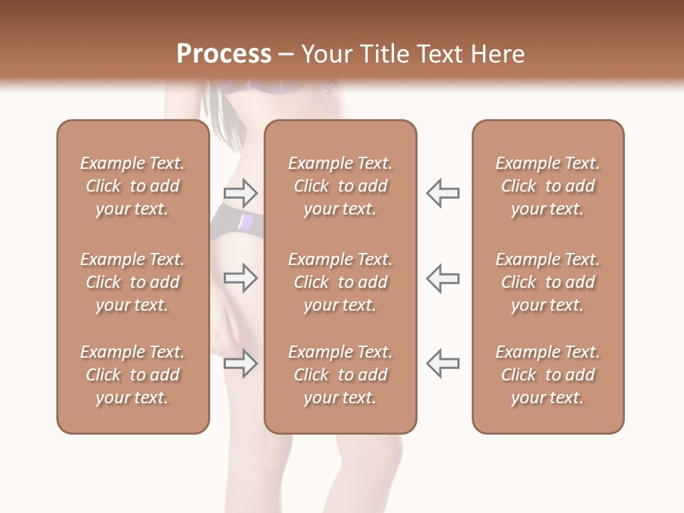 Sensuality Woman Swimwear PowerPoint Template