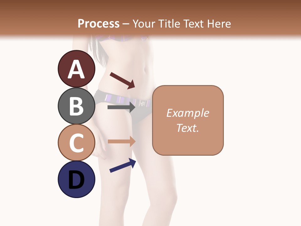 Sensuality Woman Swimwear PowerPoint Template