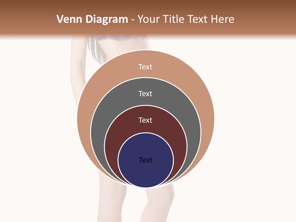 Sensuality Woman Swimwear PowerPoint Template