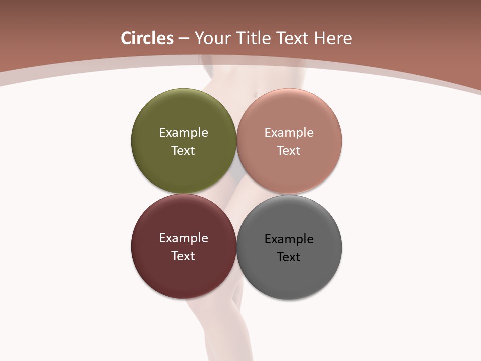 Lingerie Model Figure PowerPoint Template