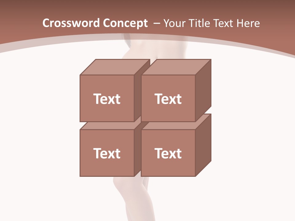 Lingerie Model Figure PowerPoint Template