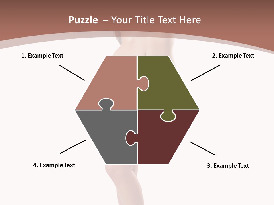 Lingerie Model Figure PowerPoint Template