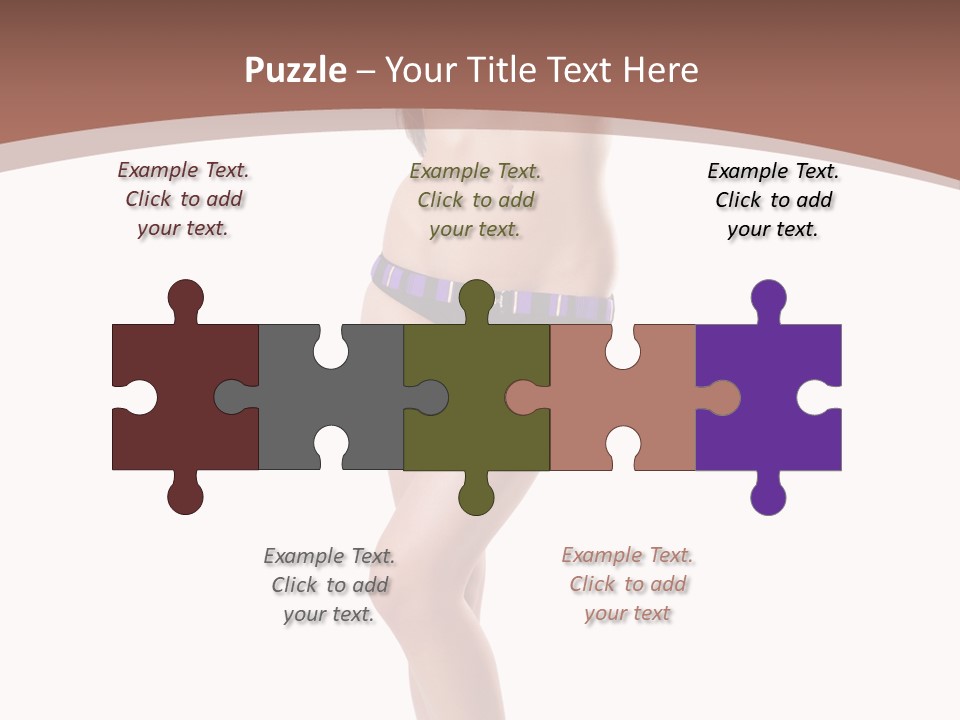 Lingerie Model Figure PowerPoint Template