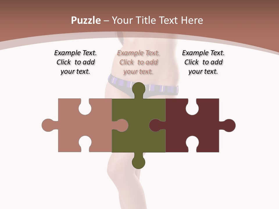 Lingerie Model Figure PowerPoint Template