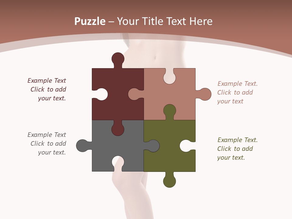 Lingerie Model Figure PowerPoint Template