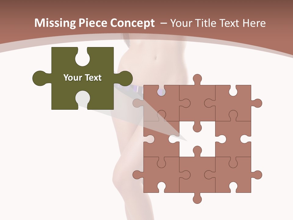 Lingerie Model Figure PowerPoint Template