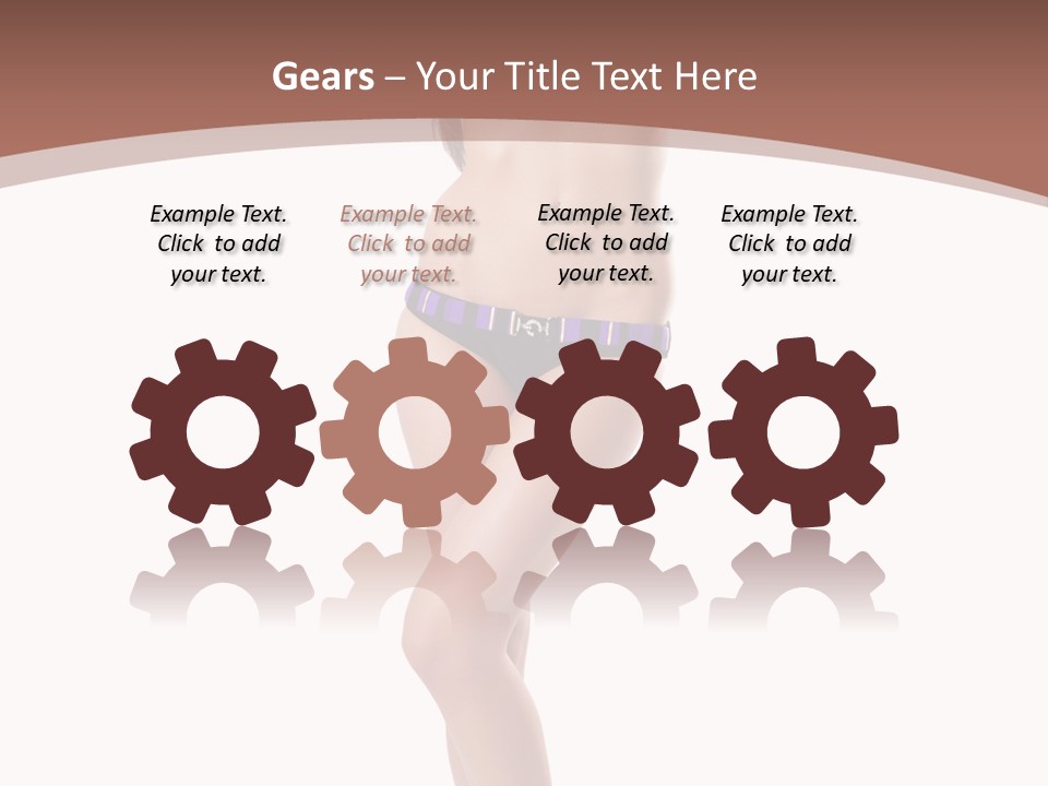 Lingerie Model Figure PowerPoint Template