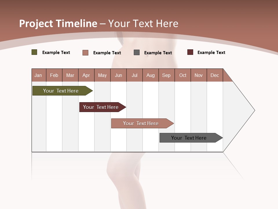 Lingerie Model Figure PowerPoint Template