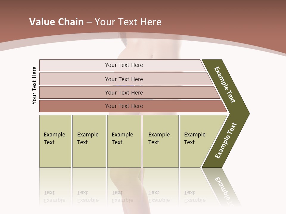 Lingerie Model Figure PowerPoint Template
