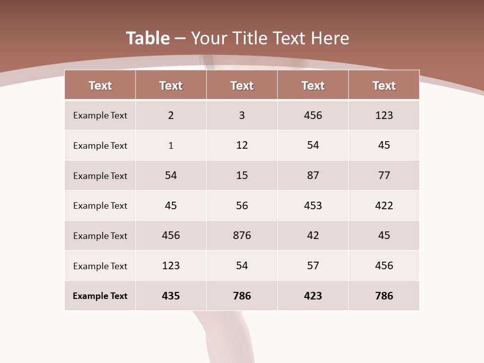 Lingerie Model Figure PowerPoint Template