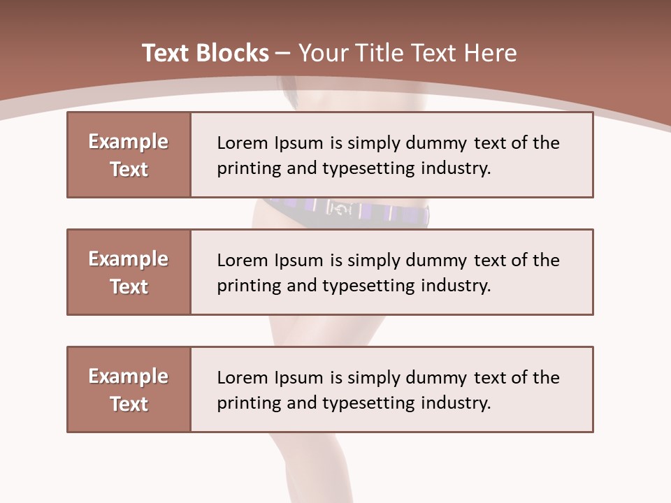 Lingerie Model Figure PowerPoint Template