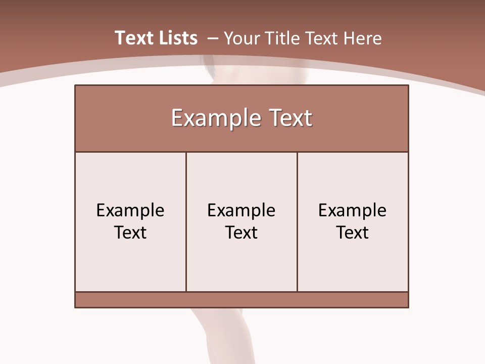 Lingerie Model Figure PowerPoint Template