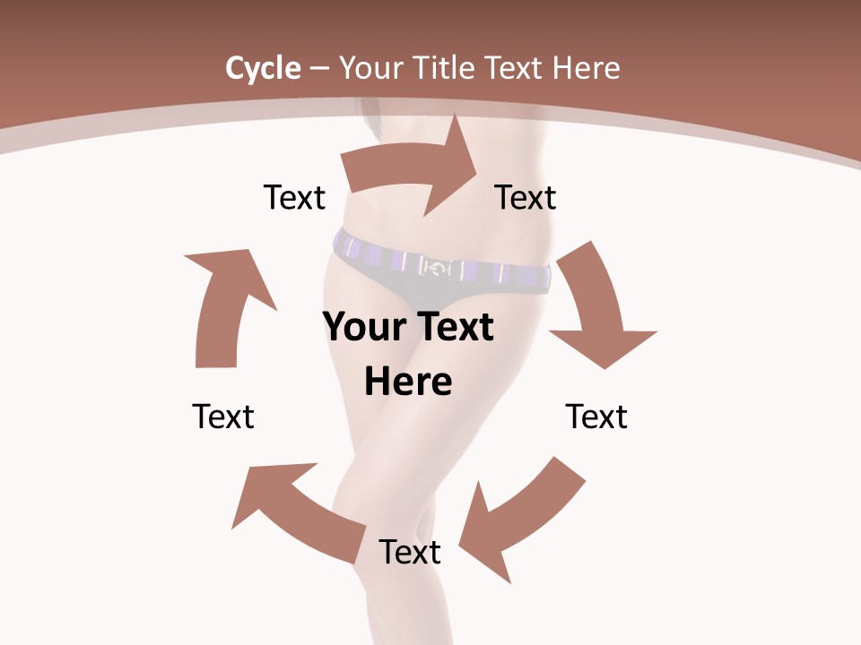 Lingerie Model Figure PowerPoint Template
