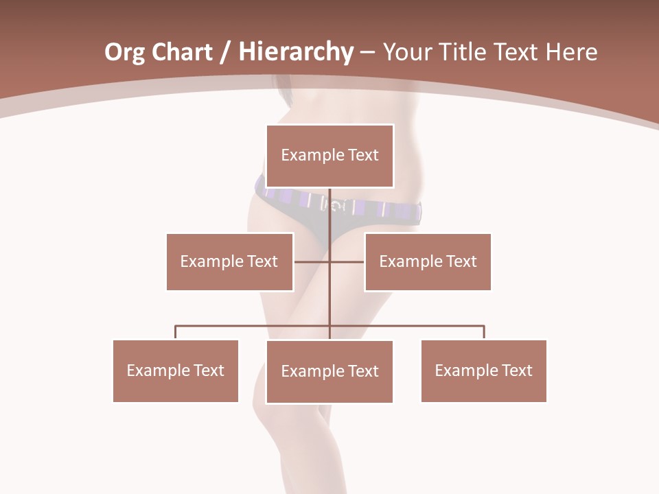 Lingerie Model Figure PowerPoint Template