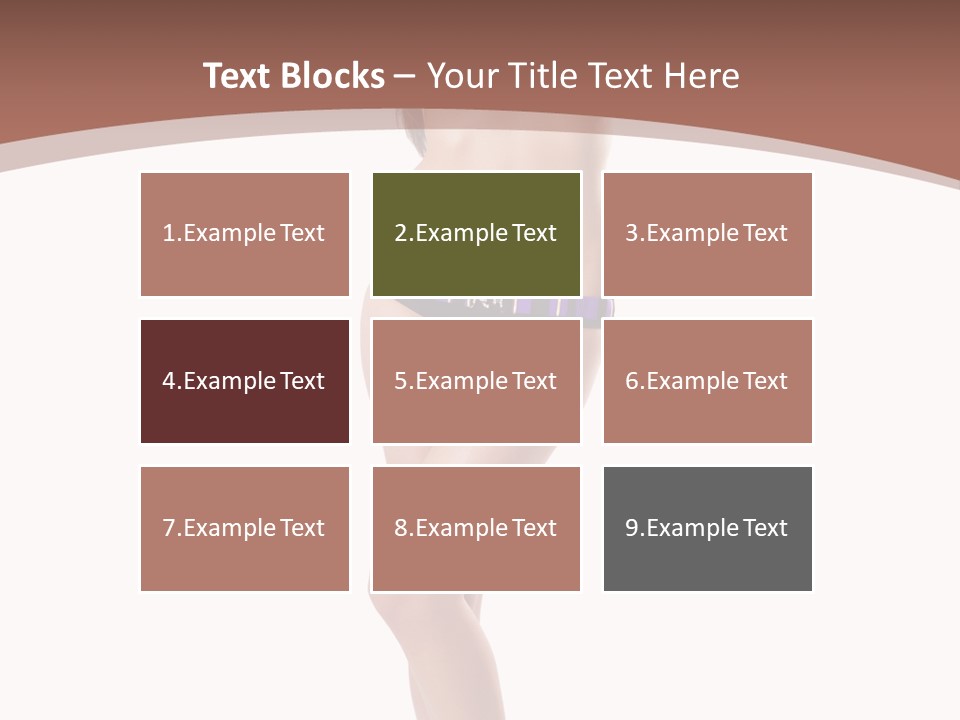 Lingerie Model Figure PowerPoint Template