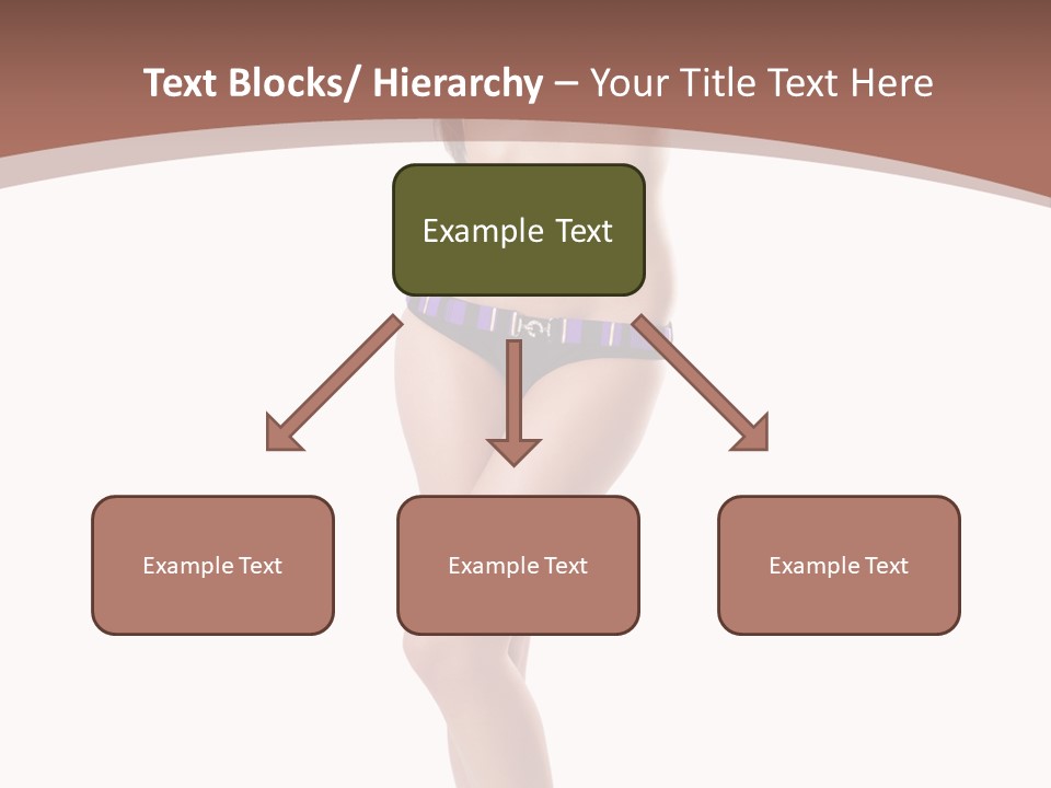 Lingerie Model Figure PowerPoint Template