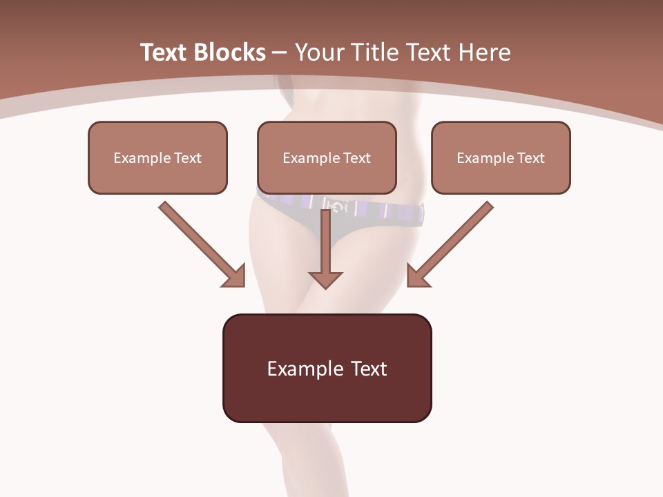 Lingerie Model Figure PowerPoint Template