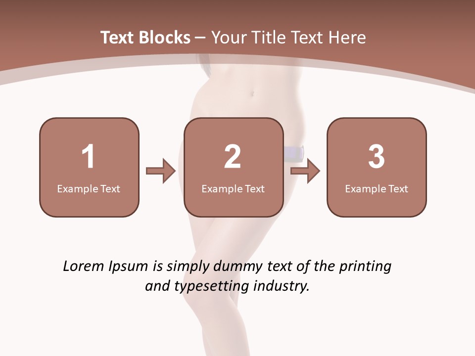 Lingerie Model Figure PowerPoint Template