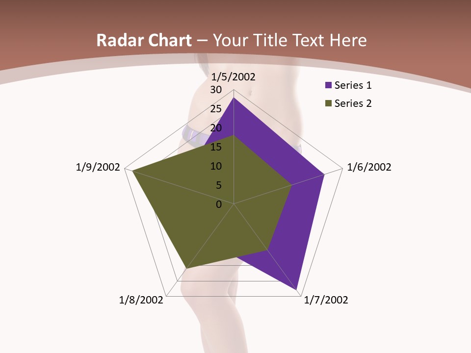 Lingerie Model Figure PowerPoint Template