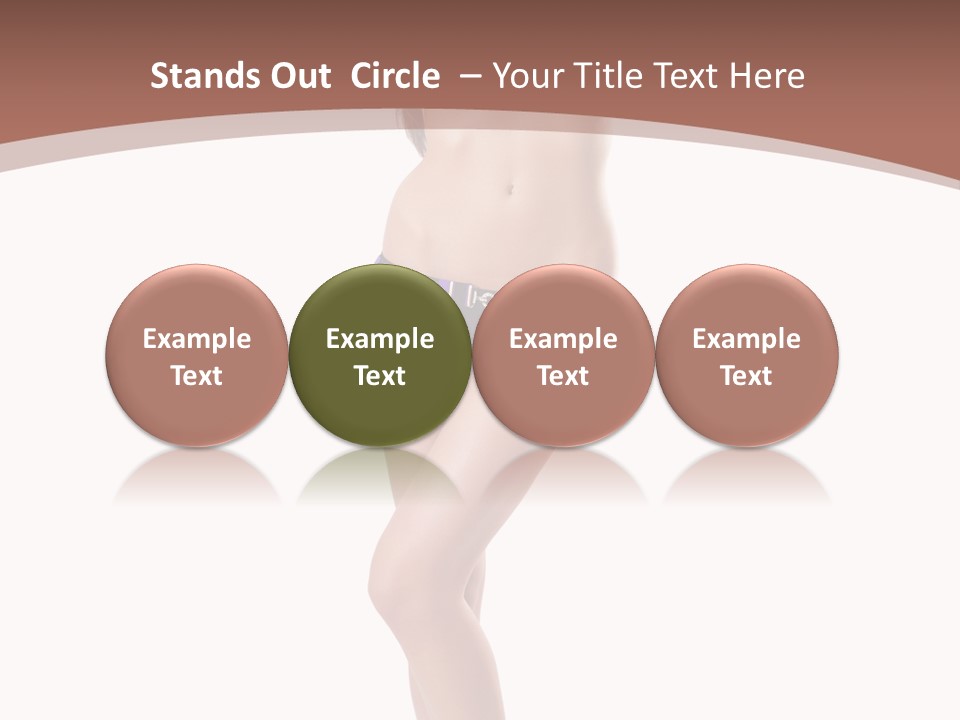 Lingerie Model Figure PowerPoint Template