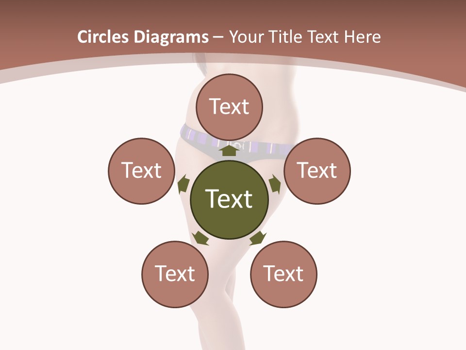 Lingerie Model Figure PowerPoint Template