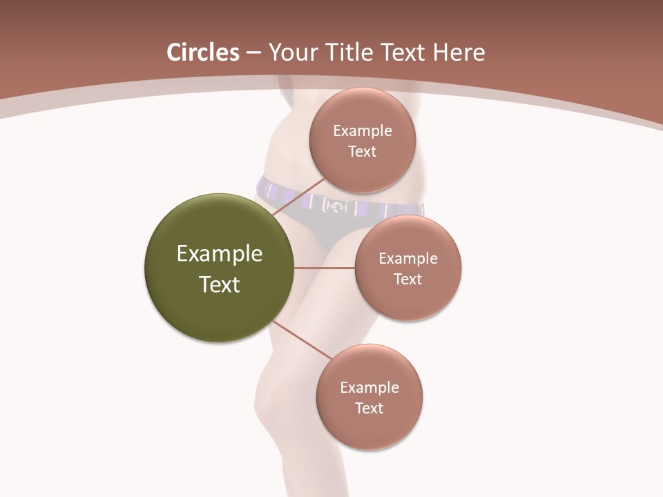 Lingerie Model Figure PowerPoint Template