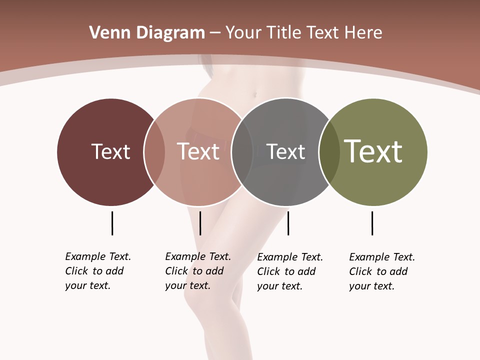 Lingerie Model Figure PowerPoint Template
