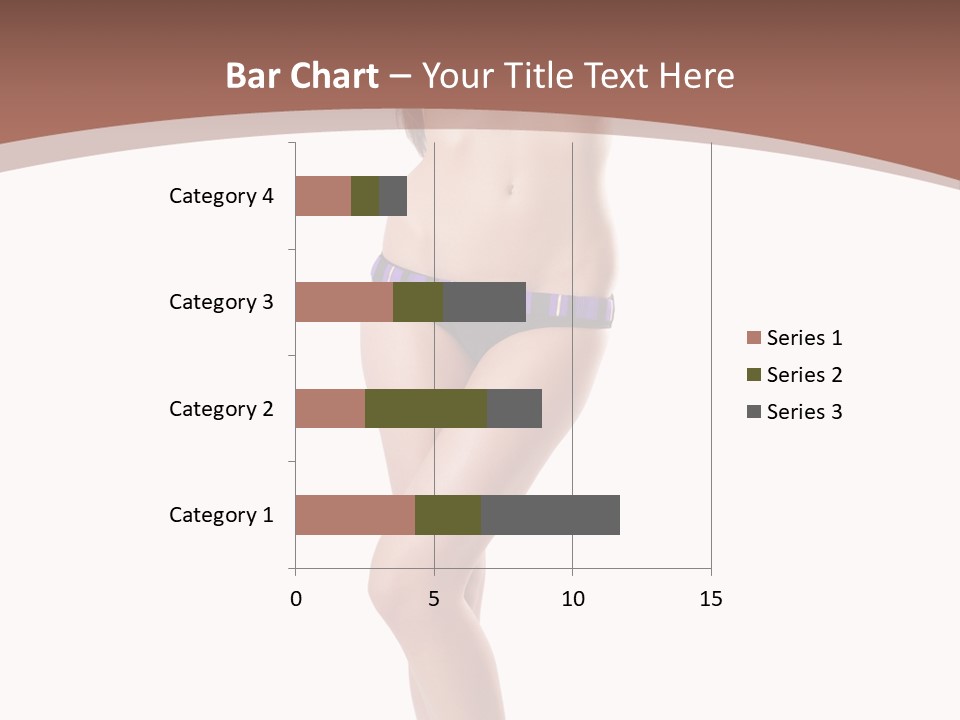Lingerie Model Figure PowerPoint Template