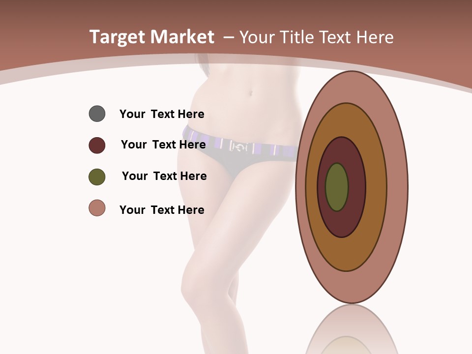 Lingerie Model Figure PowerPoint Template