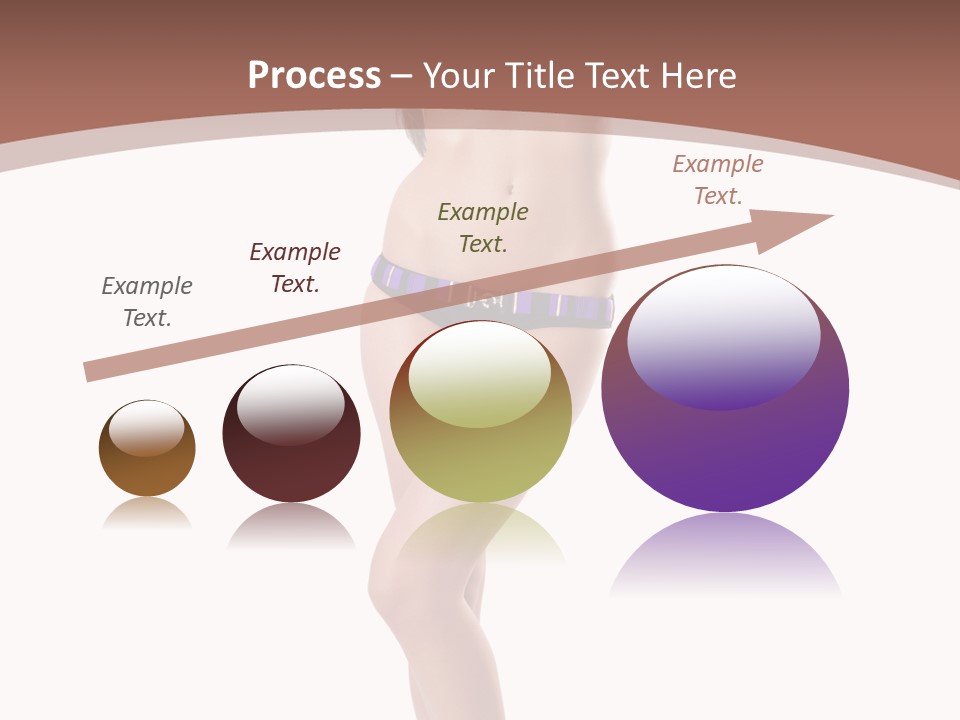 Lingerie Model Figure PowerPoint Template