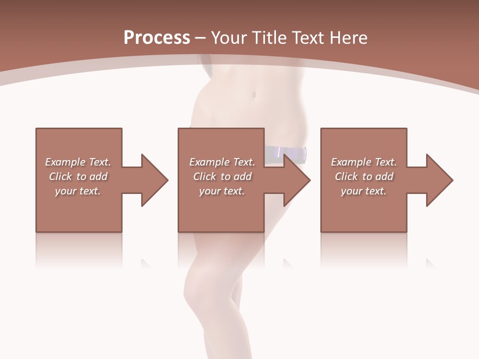 Lingerie Model Figure PowerPoint Template