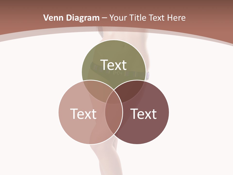 Lingerie Model Figure PowerPoint Template