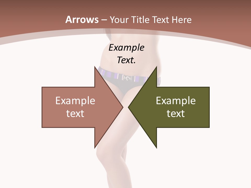 Lingerie Model Figure PowerPoint Template