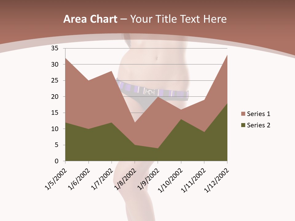 Lingerie Model Figure PowerPoint Template