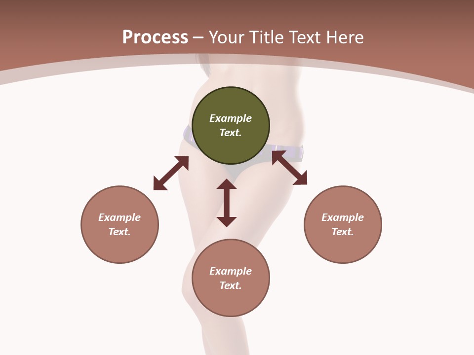 Lingerie Model Figure PowerPoint Template