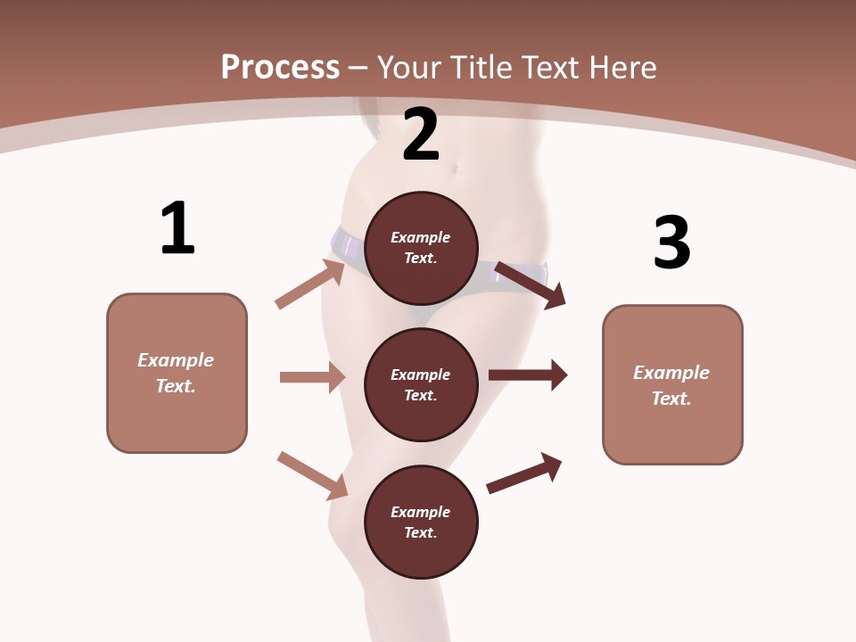 Lingerie Model Figure PowerPoint Template