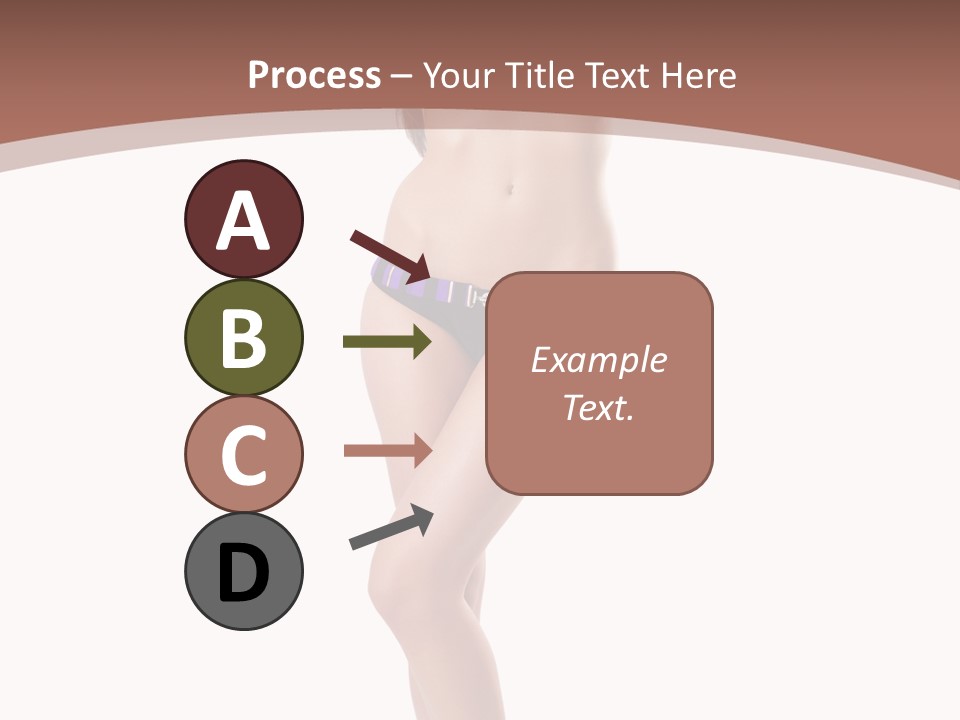 Lingerie Model Figure PowerPoint Template