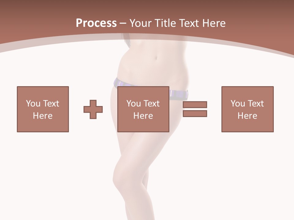 Lingerie Model Figure PowerPoint Template