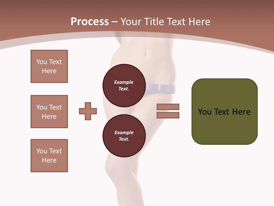 Lingerie Model Figure PowerPoint Template