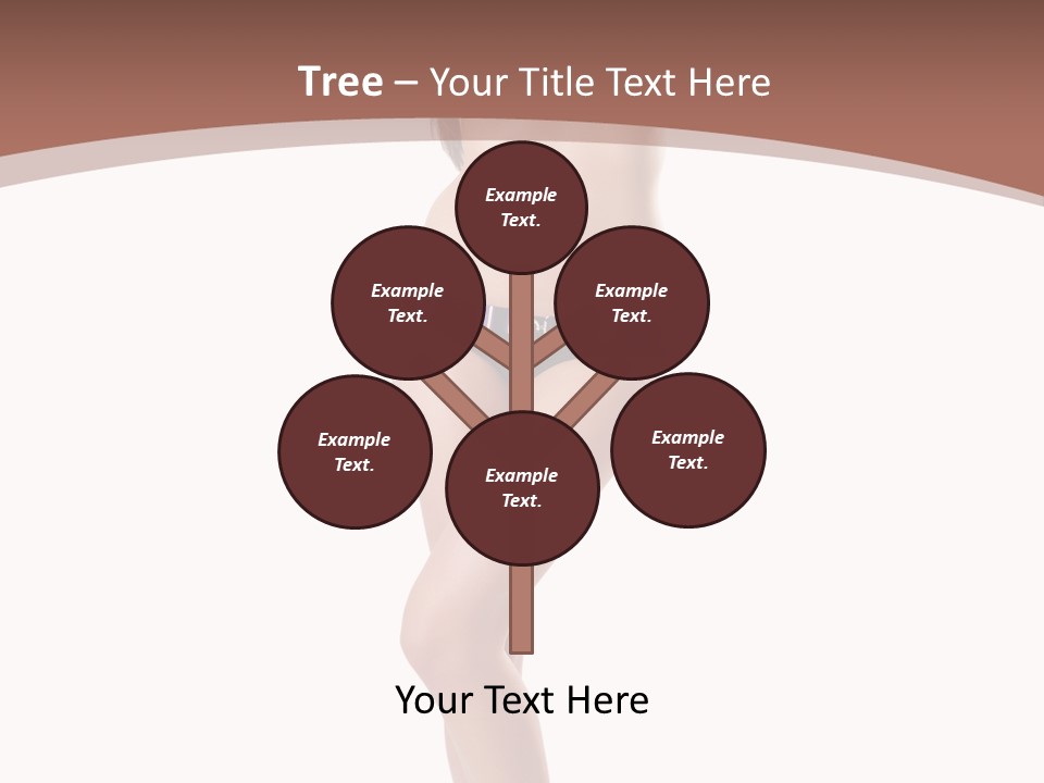 Lingerie Model Figure PowerPoint Template